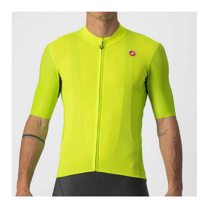 (即納)CASTELLI カステリ ENDURANCE ELITE JERSEY エンデュランス エリート 半袖ジャージ(型番：4522022)エレクトリックライム メンズ ウェア