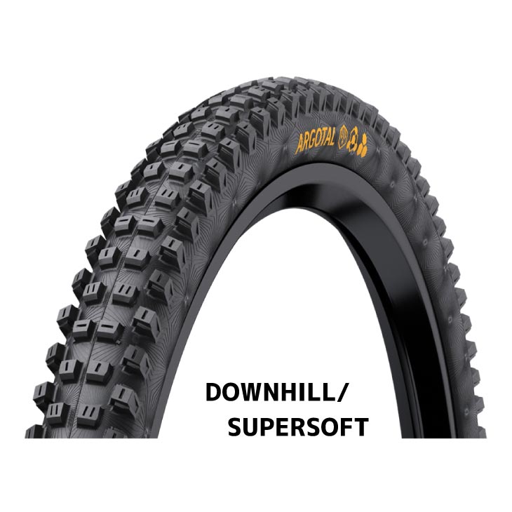 (正規品)Continental コンチネンタル ARGOTAL アルゴタル DOWNHILL SUPERSOFT ブラック(1本)タイヤ｜自転車館びーくる
