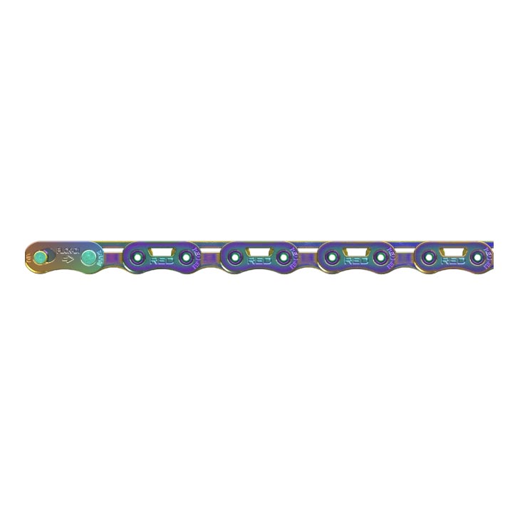 SRAM スラム CHAIN RED AXS FLATTOP E1 チェーン レッド アクセス フラットトップ レインボー 126LINK 12/13s(710845909146)
