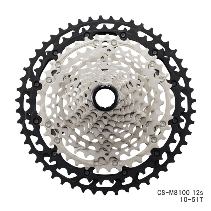 SHIMANO シマノ DEORE XT CS-M8100 12s 10-51T MICRO SPLINE カセットスプロケット(ICSM8100051)(4550170443849)