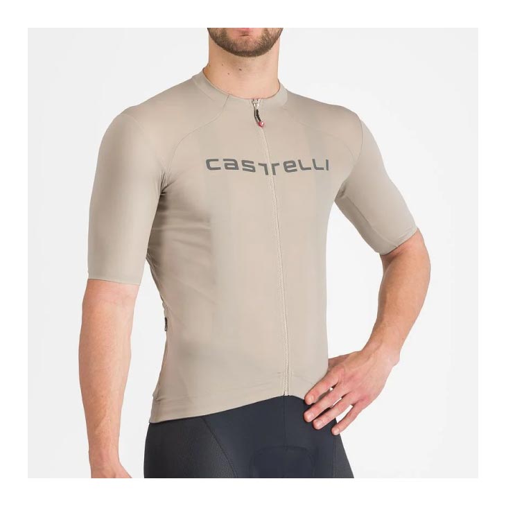 (即納)CASTELLI カステリ PROLOGO LITE JERSEY プロロゴ ライト ジャージ CLAY/GUNMETAL GRAY(型番:4524009)半袖ジャージ メンズ