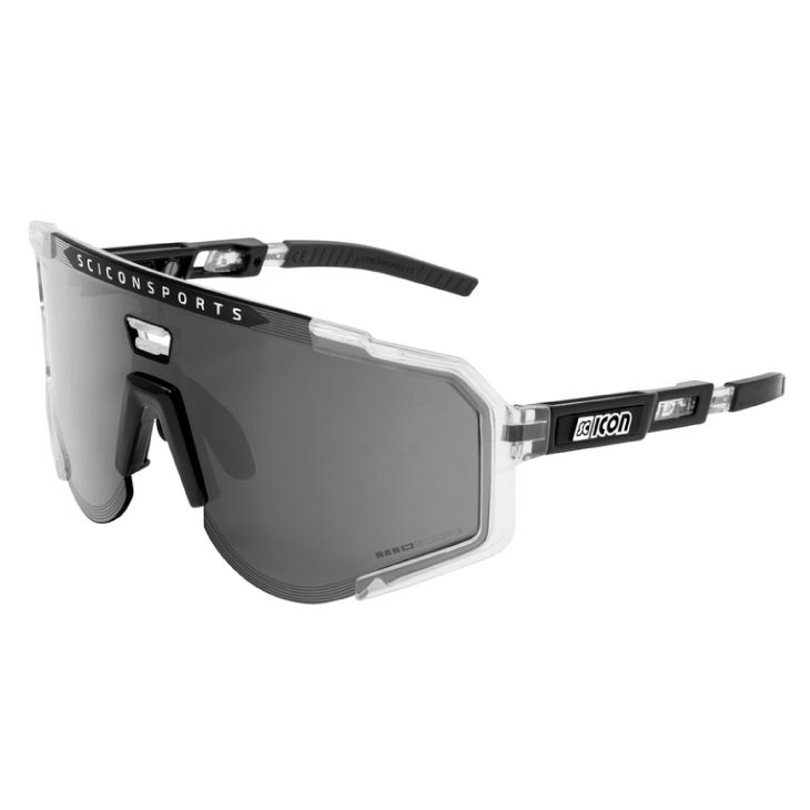 SCICON シーコン AEROSCOPE エアロ領域 水晶グロス/マルチ銀鏡しろがね色(8023848000379)黒眼鏡