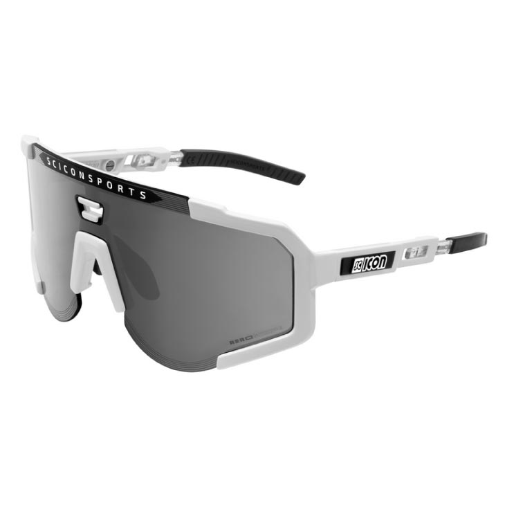 SCICON シーコン AEROSCOPE エアロ領域 白いことグロス/マルチ銀鏡しろがね色(8023848000386)黒眼鏡