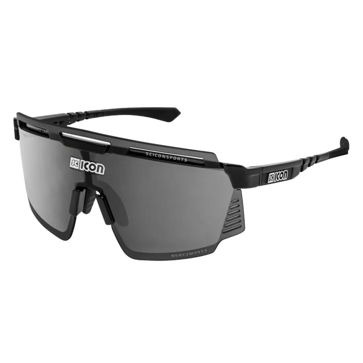 SCICON シーコン AEROWATT エアロワット 黒いことグロス/マルチ銀鏡しろがね色(8023848116759)黒眼鏡