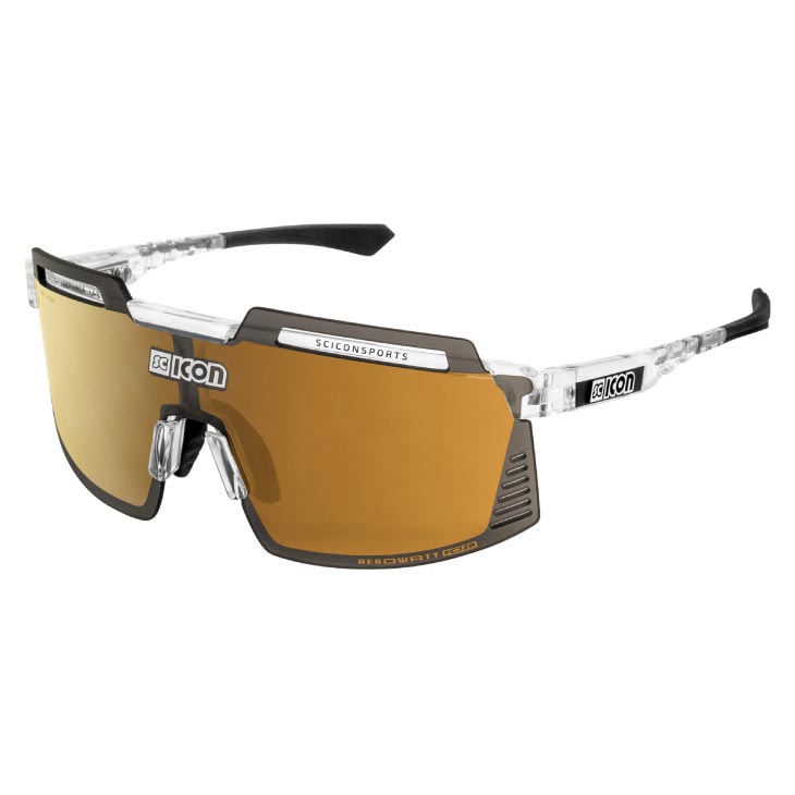 SCICON シーコン AEROWATT FOZA エアロワット フォーザ 水晶グロス/マルチ銀鏡ブロンズ(8023848117541)黒眼鏡