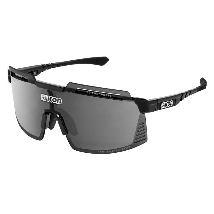 SCICON シーコン AEROWATT FOZA エアロワット フォーザ 黒いことグロス/マルチ銀鏡しろがね色(8023848116902)黒眼鏡