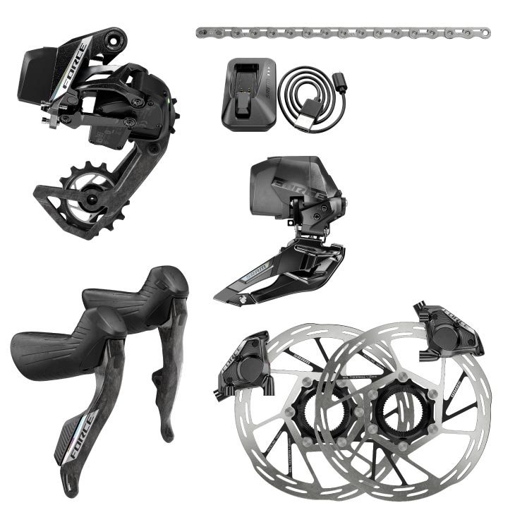 新品 SRAM Force AXS D2 HRD 12速レバー&ブレーキセット 新品)SRAM (スラム) FORCE eTap AXS D2 HRD 右レバー/前ブレーキ