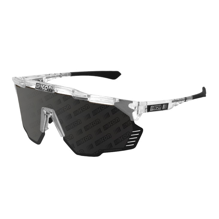 SCICON シーコン AEROSHADE KUNKEN エアロシェードクンケン ひな形：水晶グロス/水晶体：モノグラムマルチミラーシルバー 黒眼鏡(8023848107917)