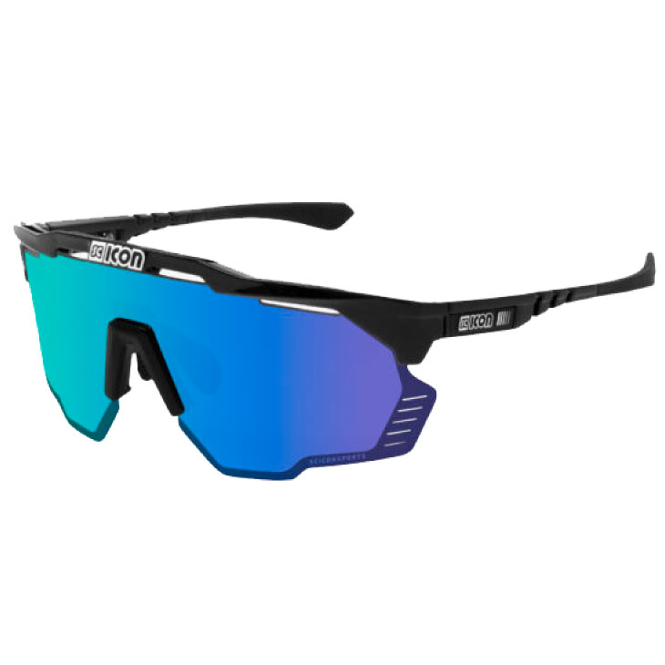 SCICON シーコン AEROSHADE KUNKEN エアロシェードクンケン フレーム:ブラックグロス/レンズ:マルチミラーブルー サングラス(8023848093364)|自転車館びーくる