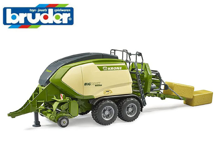 【安心の正規品】ブルーダー02033　Krone スクエアベーラーBig Pack 1290 HDP VC（わら2個付き）　【bruder】