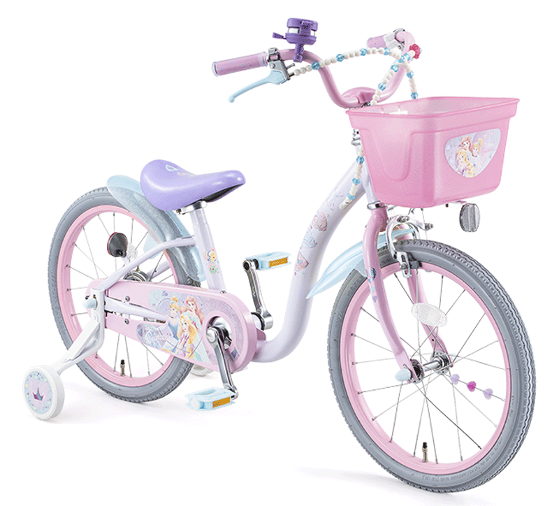 【引取限定】子供用自転車 ディズニープリンセスデザイン ピンク　室内保管 引取限定】子供用自転車 ディズニープリンセスデザイン ピンク