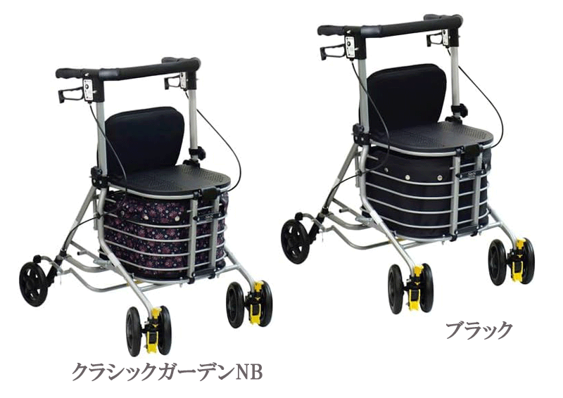 シンフォニー バスケットSP【島製作所】シルバーカー 歩行車 ショッピングカー ショッピングカート 座れる ギフト 母の日 敬老の日 老人車 手押し車 高齢者 買い物 外出 折りたたみ 自立