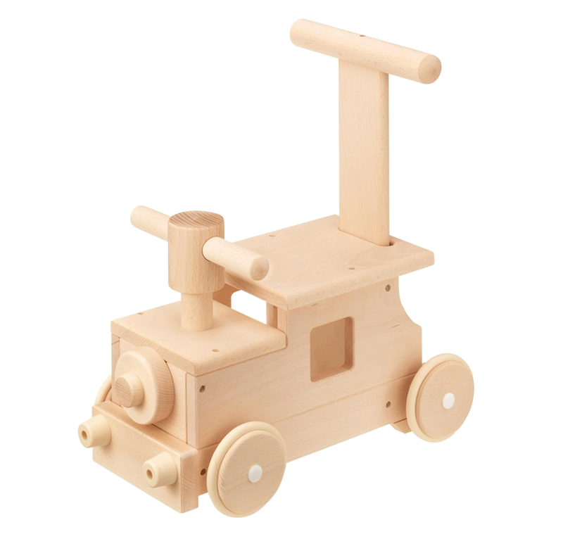 森の電車ポッポ W-027A【長閑やかさ実業】手押し車 木の手あそび