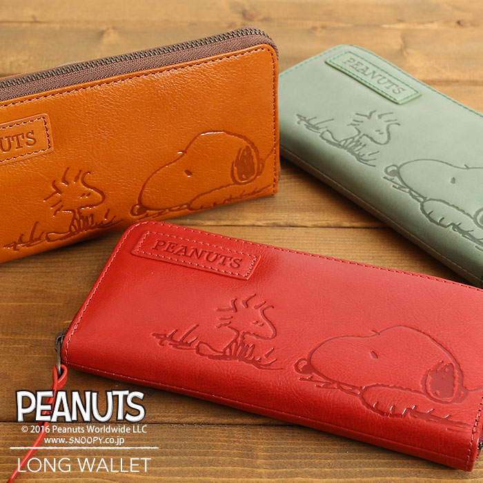 ポイント10倍 Peanuts クーポン配布中 バッグ レディース レザー 束入れ 通学 鞄 イコカ イコカ 本革 ウォレット 長財布 ラウンドファスナー スヌーピー 送料無料 Icoka ピーナッツ 型押し ピタパ 牛革 Pitapa レディース 通勤 革 財布 Snoopy