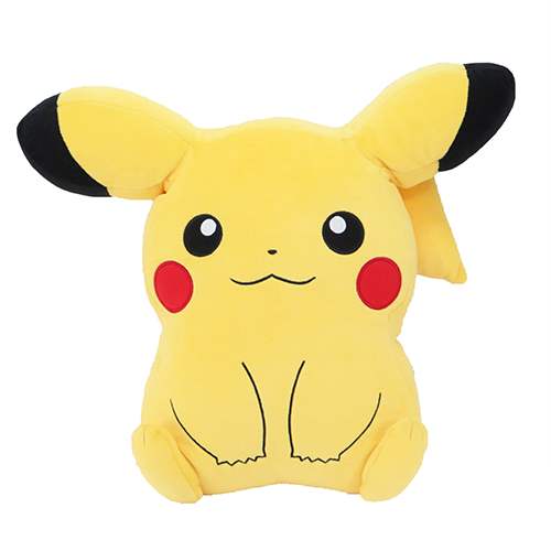 楽天市場 もちふわクッション クッション ポケットモンスター ピカチュウ ポケモン 三英貿易 特大ぬいぐるみ ギフト 雑貨 ゲーム 雑貨 アートの通販店ベルコモン