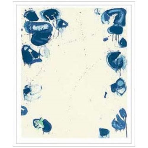デザイナーズアート インテリア アート Sam Francis Blue Ballsiv 1960 壁掛け 額付き抽象画 取寄品 ベルコモン 結婚祝い 引越し祝い/新築祝い/開業祝い｜雑貨＆アートの通販店ベルコモン