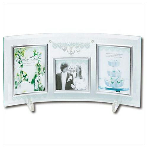 ガラスフォトスタンド ジュエリーチャームフォトフレーム