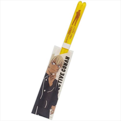 クリア箸 おはし 名探偵コナン 安室 イエロー 金正陶器 23cm 日本製 アニメ メール便可画像