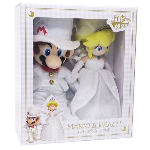 wedding mario and peach plush