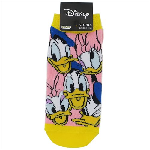 レディースソックス 女性用靴下 ドナルドデイジー ぎっしり ディズニー スモールプラネット 22 24cm キャラックス メール便可 大きな割引