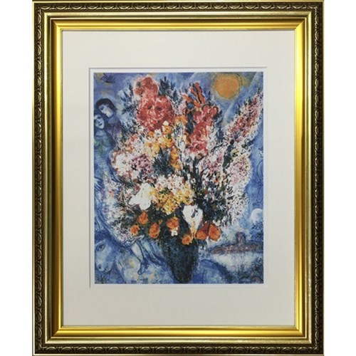 Famous Artist Seriese 名画 マルク シャガール シャガール 天に捧げる花束 額装品 ギフト 装飾インテリア 取寄品 ベルコモン｜雑貨＆アートの通販店ベルコモン 14,058円
