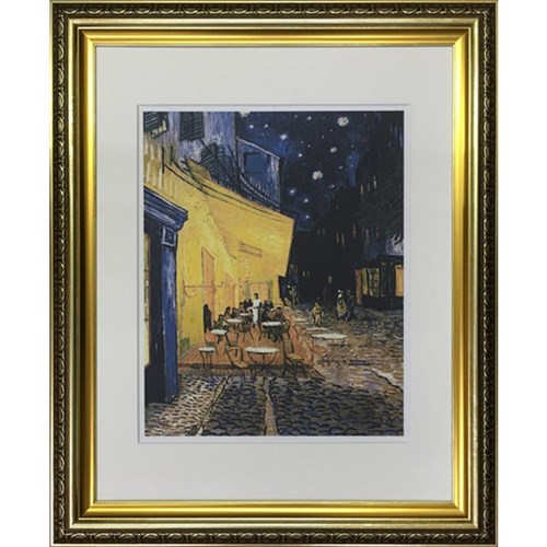 油絵 ゴッホ 夜のカフェテラス 模写 8号 F8 油彩画 楽天市場】夜のカフェテラス フィンセント・ファン・ゴッホ作品 F8
