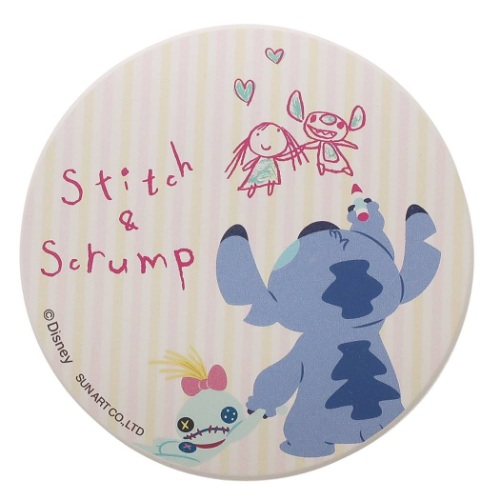 楽天市場 テーブルウェア 磁器製 吸水 コースター スティッチ ディズニー サンアート プレゼント メール便可 雑貨 アートの通販店ベルコモン