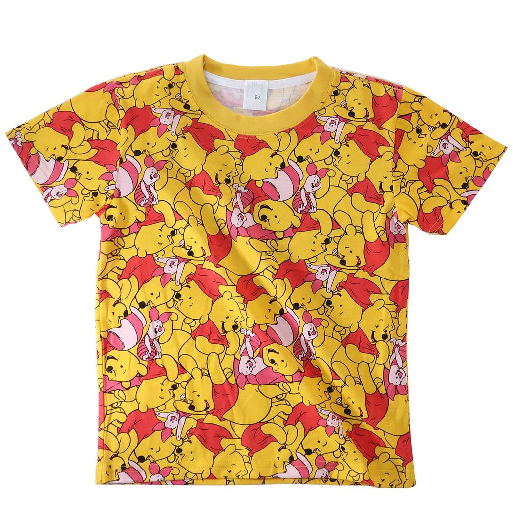 楽天市場 Disney ディズニー くまのプーさん ぎっしり 総柄 Tシャツ キッズ Kiitos 楽天市場店