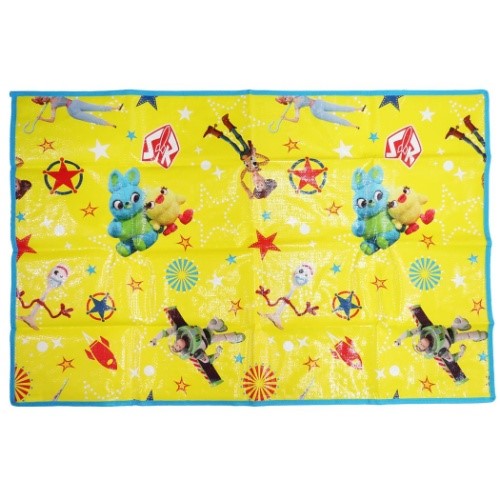 ピクニック用品 レジャーシート S ケース付き トイストーリー イエローハッピー ディズニー 丸眞 1-2人用ビニールシート メール便可画像