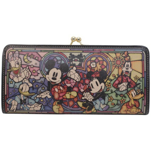 高級感 レザー がまぐち ロングウォレット レディース 長財布 ミッキー フレンズ ステンドグラスコレクション ディズニー ディバージョン プレゼント ギフト雑貨 女の子向け 雑貨 アートの通販店ベルコモン 正規店仕入れの Qa Delta Ca Com