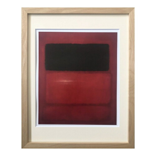 マーク ロスコ インテリアアート Mark Rothko Black over Reds IMR-62087 壁掛け 額付き インテリア 取寄品｜雑貨＆アートの通販店ベルコモン