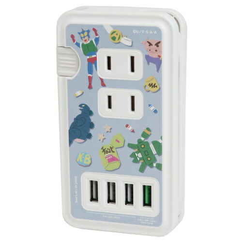 楽天市場 Usbポート付き Acタップ 電源タップ クレヨンしんちゃん おもちゃ グルマンディーズ 高速充電 Qc3 0 クイックチャージ3 0対応 Usb Type A 4ポート コンセント3個口 アニメ 雑貨 アートの通販店ベルコモン