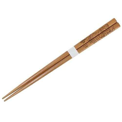 【ポイント10倍 & クーポン！】22.5cm 木製箸 はし お箸 ふしぎの国のアリス チェシャ猫 ディズニー 三郷陶器 大人向け 日本製 メール便可画像