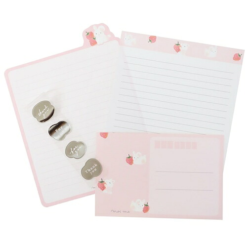 ダイカット レターセット アニマル モイミー クーリア 手紙セット うさぎ