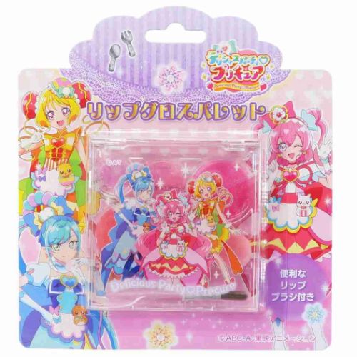 1円 話題の人気 リップグロス パレット キッズコスメ デリシャスパーティ プリキュア チェリーピンク 粧美堂 女の子 化粧雑貨 アニメメール便可