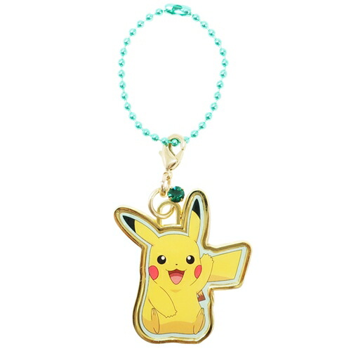 市場 誕生石カラーキーホルダー 5月 キーチェーン ピカチュウ ポケットモンスター エメラルド