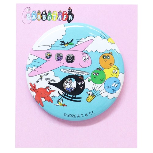 低価格 カンバッジ 缶バッジ バーバパパ 飛行機 Barbapapa スモールプラネット コレクション雑貨 メール便可