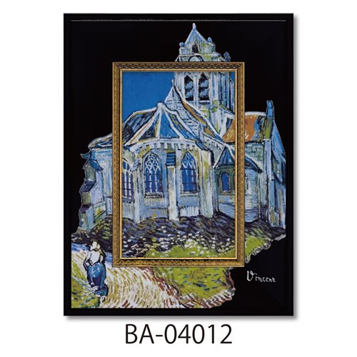 楽天市場】ゴッホ オーヴェルの教会 立体複製名画 : 光ネット組合 楽天