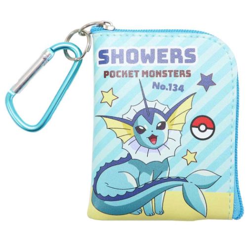 カラビナ付きl字ミニミニポーチ ミニポーチ ポケットモンスター シャワーズ ポケモン ケイカンパニー 小物入れ メール便可 お求めやすく価格改定