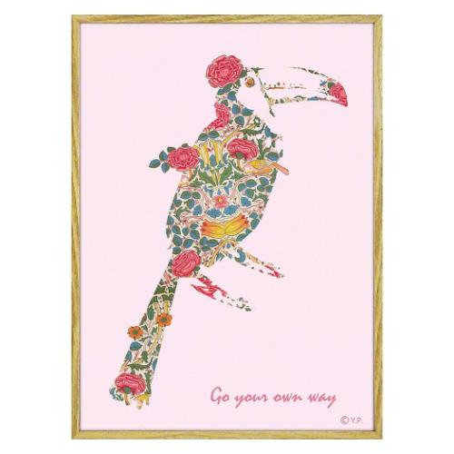 アニマルシルエット アート オオハシM 動物画