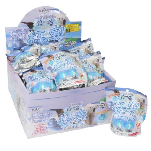 しゅわしゅわスパークルクールバスボール 24個入セット 入浴剤 極寒アニマルズ アドバンス 子供とお風呂 まとめ買い おもしろ雑貨