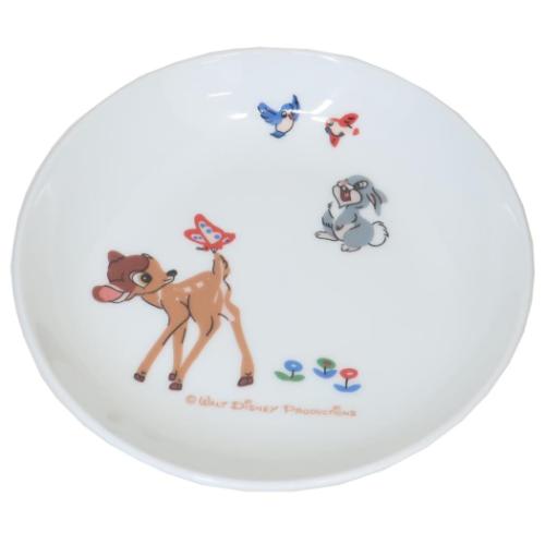 17cmプレート 中皿 バンビ 復刻アート1963 ディズニー 三郷陶器 レンジ対応 食器 レトロ画像