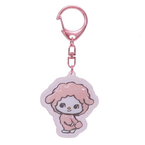 ピューロランド　ぷっくりったいキーホルダー フードデザインシリーズ ぷっくりったいキーホルダー(パフェ