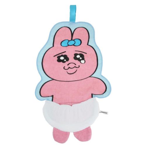 ピンクのウサギキャラクタータオル ピンクのウサギキャラクタータオル