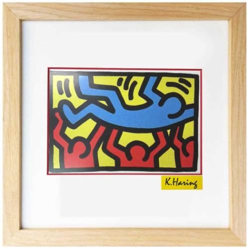 キースヘリング額装 アートフレーム キースヘリング Keith Haring Wedding Invitation 額