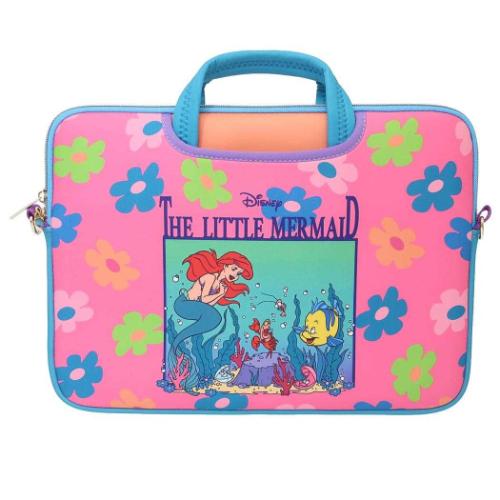 ドキュメントバッグ パソコンケース リトルマーメイド PK フラワー ディズニープリンセス スモールプラネット PCケース かばん ガジェットケース ノスタルジカシリーズ画像