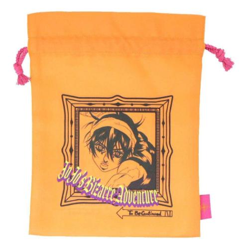 トラベル巾着 巾着袋 ジョジョの奇妙な冒険 黄金の風 ナランチャ＆フーゴ 少年ジャンプ バンダイ 小物入れ アニメメール便可画像