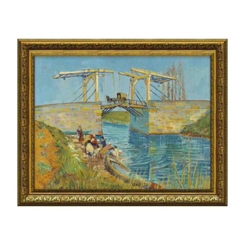 ミュージアムアートシリーズ 名画 ゴッホ アルルの跳ね橋 ユーパワー MW-14022 フレーム付き 取寄品 ギフト インテリア 日本製 取寄品【プレゼント】ベルコモン