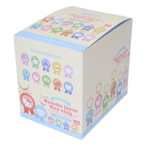 トレーディングロゼットレイヤーキーリング 全12種 12個入セット キーホルダー サンリオキャラクターズ Vol.1 Sanrio コレクション雑貨 まとめ買い BOX 6,645円
