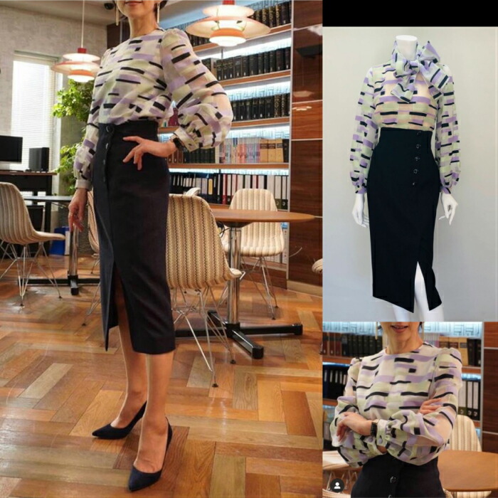 楽天市場 Vella べラ ドラマsuits 鈴木保奈美さん着用 ワンピース 品番392 1457 エレガント 会合 アニバーサリー 送料無料 Vella Blanc Nature Stac